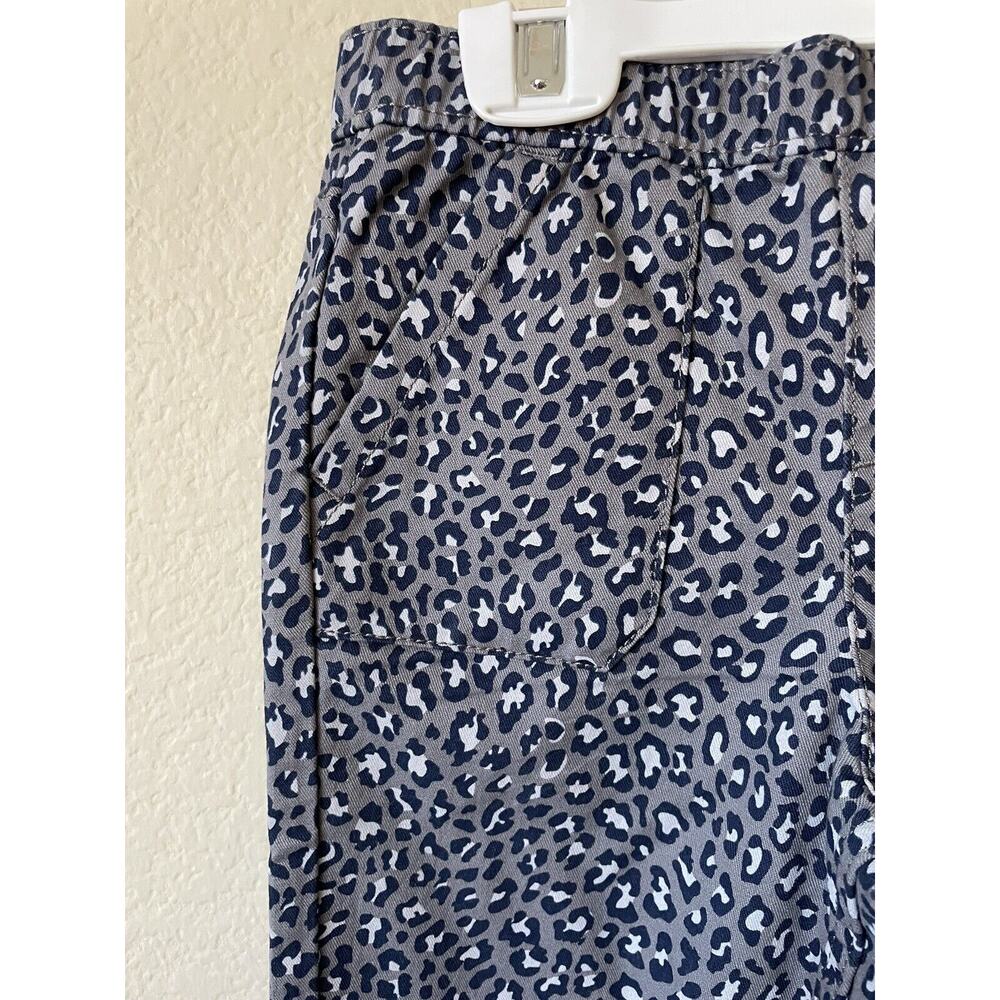 Jumping Beans Gray Cheetah Elastic Waist Porkchop Pockets Woven Pants Size 7 - Picture 3 of 7